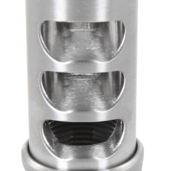 American Precision Arms G2M1230S Gen 2 Micro Bastard Self Timing Brake Stainless Steel with 1/2"-28 tpi Threads, 1.86" OAL & .750" Diameter for 30 Cal AR-Platform & Hunting Rifles
