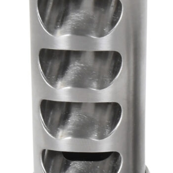 American Precision Arms G2F5838S Gen 2 Fat Bastard Self Timing Brake Stainless Steel with 5/8"-24 tpi Threads, 3.30" OAL & 1.115" Diameter for 338 Cal Rifle