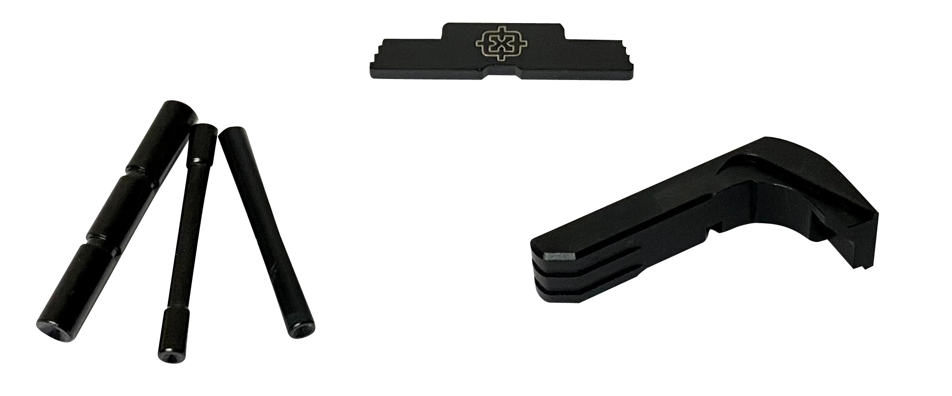 Cross Armory CRG5OKBK 3 Piece Kit Extended Compatible w/ Glock 17/19/26/34 Gen5 Black Steel/Aluminum 3 Cross Armory CRG5OKBK 3 Piece Kit Extended Compatible w/ Glock 17/19/26/34 Gen5 Black Steel/Aluminum