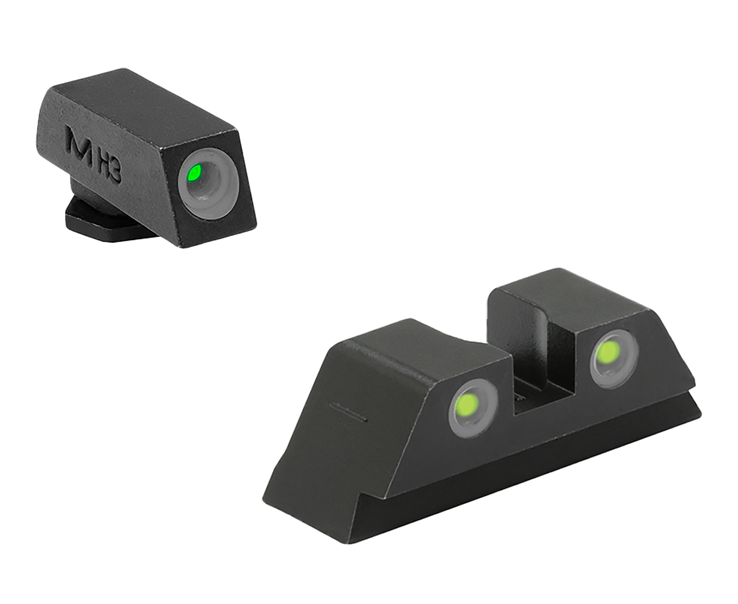 Meprolight USA 102223201 Tru-Dot Green Tritium White Outline Front Sight-Yellow Tritium White Outline Rear Sight Glock 10 MM/.45ACP 3 Meprolight USA 102223201 Tru-Dot Green Tritium White Outline Front Sight-Yellow Tritium White Outline Rear Sight Glock 10 MM/.45ACP
