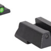 Meprolight USA 415453111 Hyper-Bright Green Tritium Green Outline Front Sight-Green Tritium Black Outline Rear Sight HK VP9/HK45/HK45C 1 134526