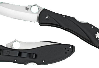Spyderco C66PBK3 Centofante 3  3.14" Folding Drop Point Plain VG-10 SS Blade Black FRN Handle Includes Pocket Clip