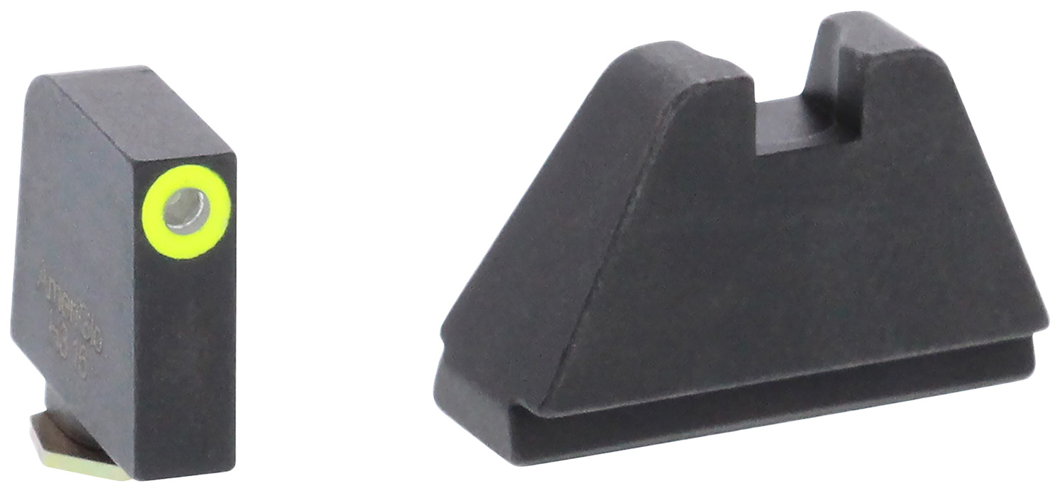 AmeriGlo GL682 Optic Compatible Sight Set for Glock 5XL Tall Green Tritium LumiGreen Outline Front Sight-Black Rear Sight 3 AmeriGlo GL682 Optic Compatible Sight Set for Glock 5XL Tall Green Tritium LumiGreen Outline Front Sight-Black Rear Sight