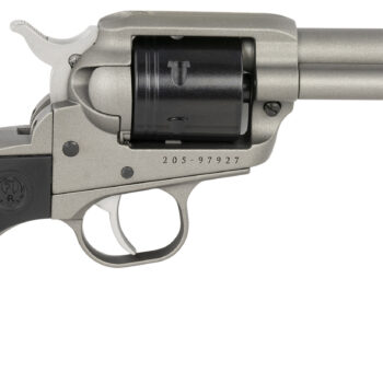 Ruger 2016 Wrangler  22 LR 6 Shot 3.75" Silver Cerakote Steel Barrel, Silver Cerakote Aluminum Frame, Black Cerakote Cylinder, Black Birdshead Grip, Exposed Hammer