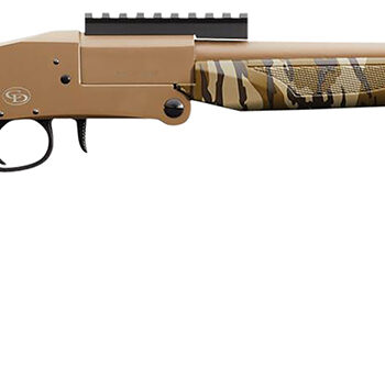 Charles Daly 930316 101 Turkey 12 Gauge Break Open 3" 1rd 20" Flat Dark Earth Cerakote Steel Barrel & Receiver, Fixed Mossy Oak Bottomland Synthetic Stock