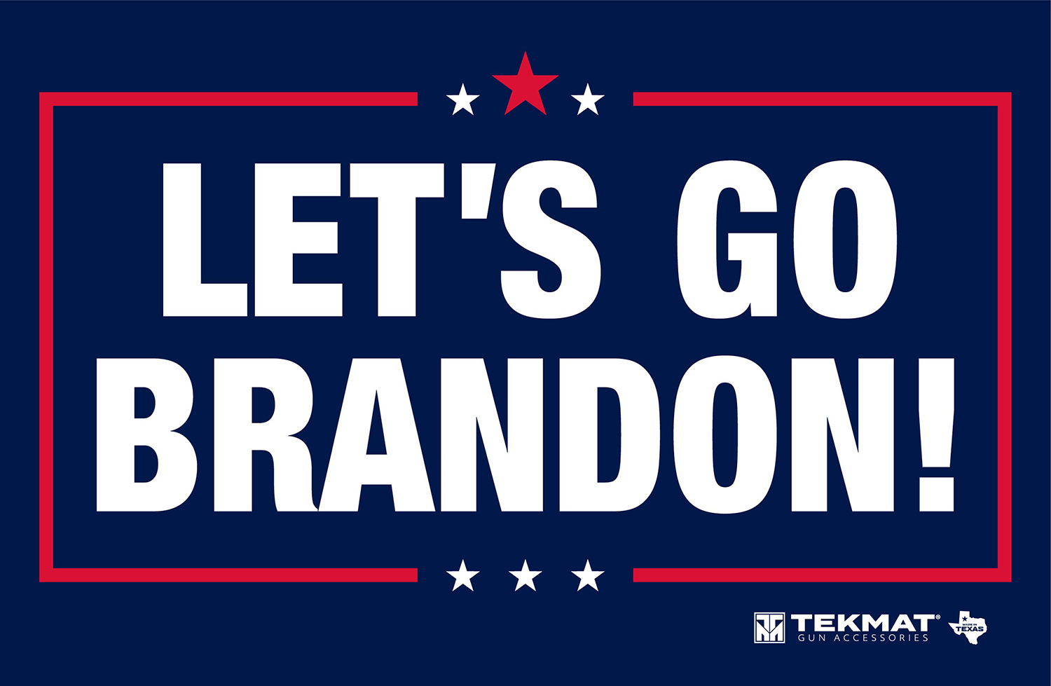 TekMat TEKR17BRANDON Cleaning Mat Red/White/Blue Rubber 11"x17" "Lets Go Brandon" 2 TekMat TEKR17BRANDON Cleaning Mat Red/White/Blue Rubber 11"x17" "Lets Go Brandon"