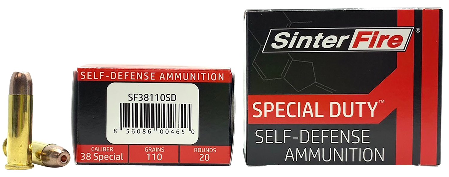 SinterFire Inc SF38110SD Special Duty (SD) 38Special 110gr Lead Free Frangible Hollow Point 20 Per Box/10 Case 3 SinterFire Inc SF38110SD Special Duty (SD) 38Special 110gr Lead Free Frangible Hollow Point 20 Per Box/10 Case