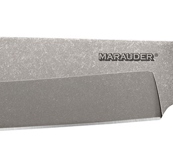 Cold Steel CS39LSWBA Marauder  9" Fixed Bowie Plain Stone Washed AUS-8A SS Blade/Black Kray-Ex Handle Includes Sheath