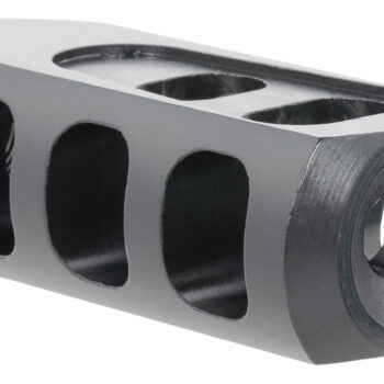 TacFire  Tanker Muzzle Brake  Black Oxide Steel with 1/2"-28 tpi Threads 2.76" OAL 1.37" Diameter for 5.56x45mm NATO