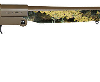 Charles Daly 930338 101  Compact 20 Gauge Break Open 3" 1rd 26" Flat Dark Earth Cerakote Steel Barrel & Receiver, Fixed TrueTimber Prairie Synthetic Stock, Beretta/Benelli Mobil Choke System