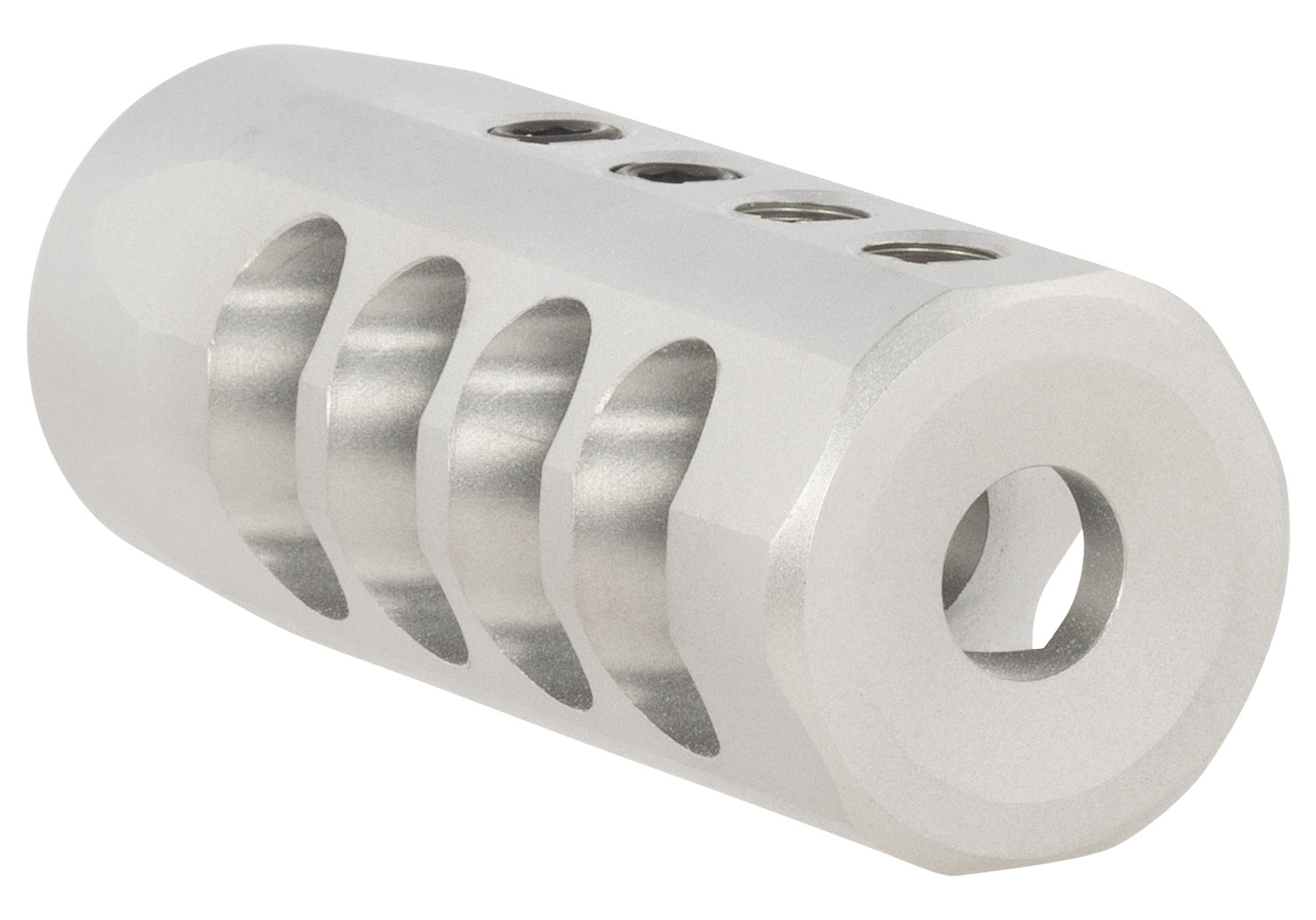Christensen Arms 8100001701 Side-Baffle Natural Titanium, 5/8"-24 tpi Threads, 30 Cal (.920" D Bull barrel) 3 Christensen Arms 8100001701 Side-Baffle Natural Titanium, 5/8"-24 tpi Threads, 30 Cal (.920" D Bull barrel)