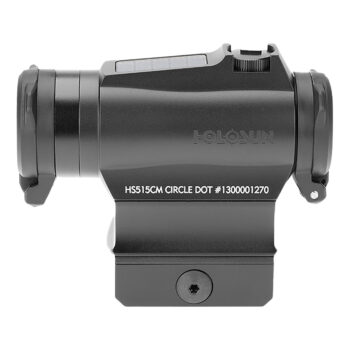 Holosun HS515CM 515  Black Anodized 1 x 20 mm 2 MOA Red Dot/65 MOA Circle Multi Reticle