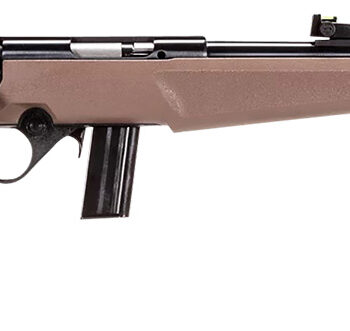 Rossi RB22L1611FDE RB22  Compact 22 LR 10+1, 16" Matte Black Button Rifled Free Floating Steel Barrel, Matte Black Stainless Steel Receiver, Flat Dark Earth Monte Carlo Stock, Right Hand
