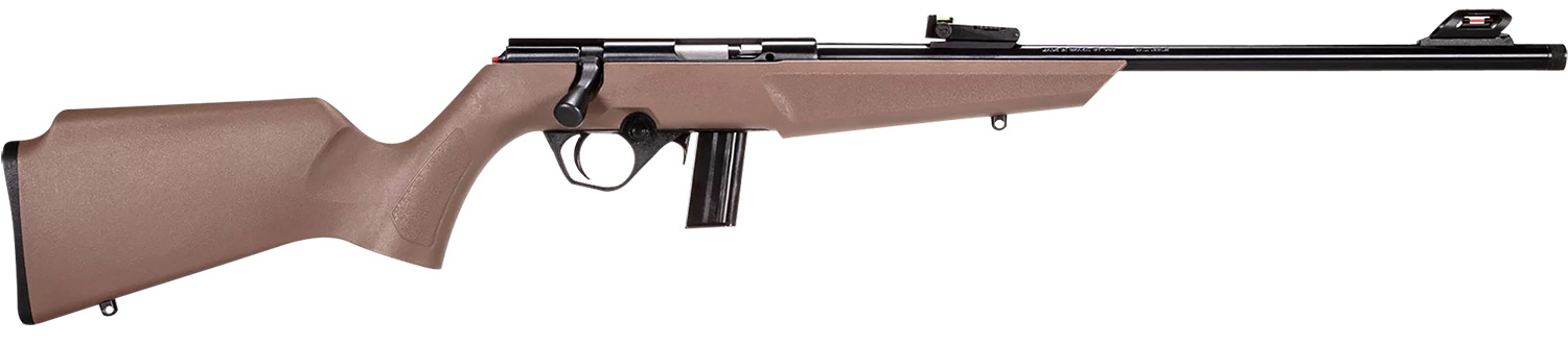 Rossi RB22L1611FDE RB22 Compact 22 LR 10+1, 16" Matte Black Button Rifled Free Floating Steel Barrel, Matte Black Stainless Steel Receiver, Flat Dark Earth Monte Carlo Stock, Right Hand 3 Rossi RB22L1611FDE RB22 Compact 22 LR 10+1, 16" Matte Black Button Rifled Free Floating Steel Barrel, Matte Black Stainless Steel Receiver, Flat Dark Earth Monte Carlo Stock, Right Hand