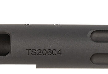 Tactical Solutions PL6TEMBRF Pac-Lite Barrel & Receiver 22 LR 6" Fluted Threaded Black Anodized Chrome Moly Steel, Fits Ruger 22/45/Mark I/II/III
