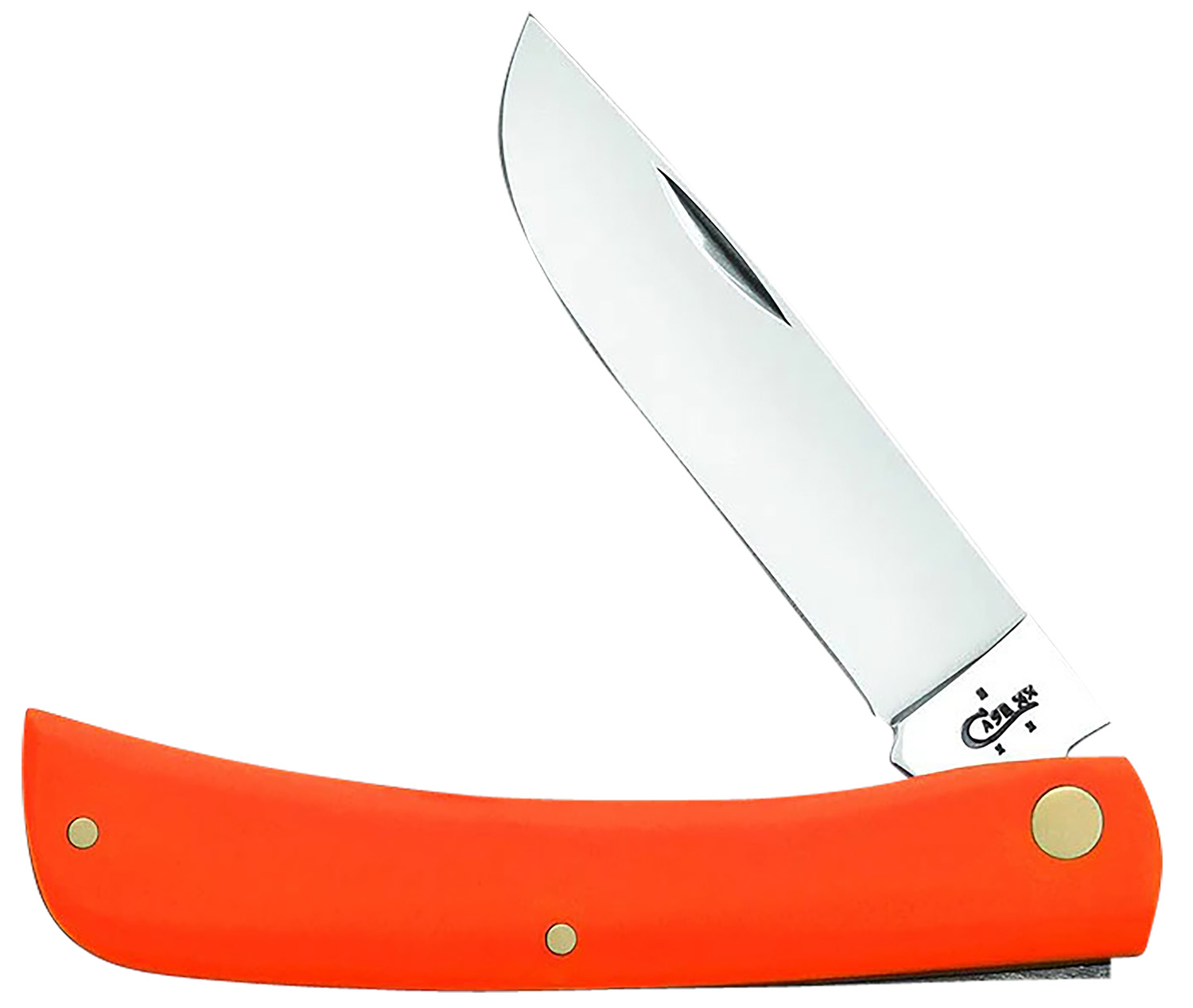 Case 80512 Sod Buster 3.30" Folding Skinner Plain Mirror Polished Tru-Sharp SS Blade, Smooth Orange Synthetic Handle 2 Case 80512 Sod Buster 3.30" Folding Skinner Plain Mirror Polished Tru-Sharp SS Blade, Smooth Orange Synthetic Handle