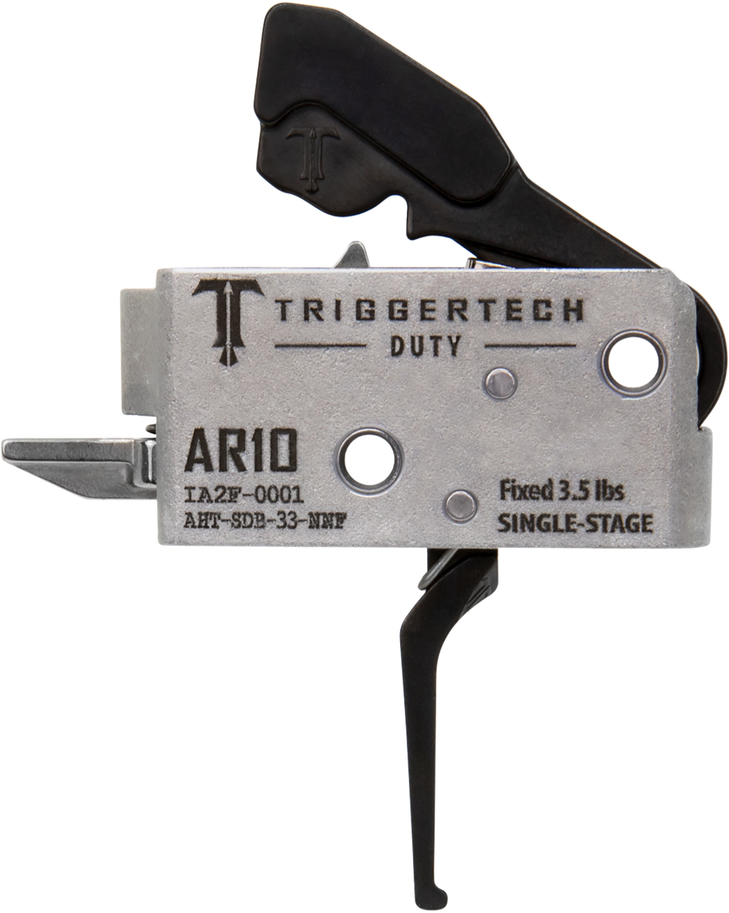 TriggerTech AHTSDB33NNF Duty Flat Trigger Single-Stage 3.50 lbs Draw Weight Fits AR-10 3 TriggerTech AHTSDB33NNF Duty Flat Trigger Single-Stage 3.50 lbs Draw Weight Fits AR-10