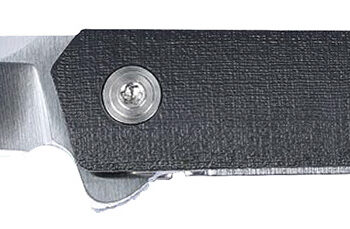 CRKT 7095KX CEO  Compact 2.61" Folding Plain Satin 4116 SS Blade/Black GRN Handle Includes Pocket Clip