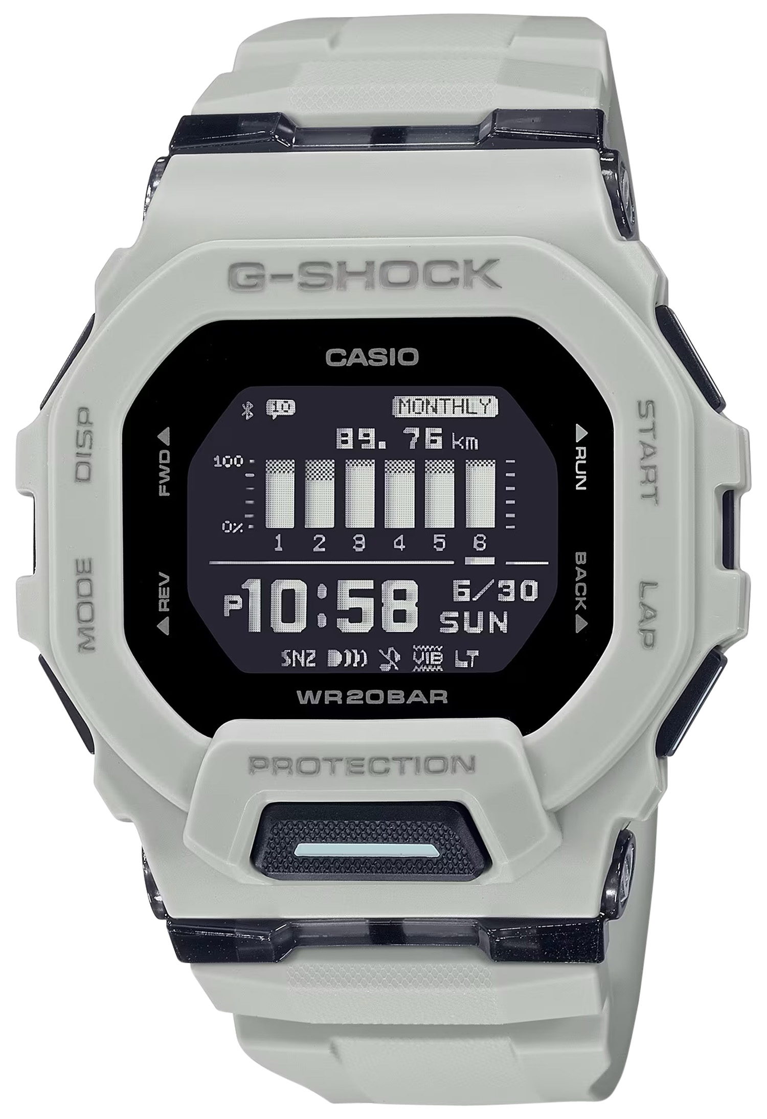 G-shock/vlc Distribution GBD200UU9 G-Shock Tactical White Stainless Steel Bezel 145-215mm 2 G-shock/vlc Distribution GBD200UU9 G-Shock Tactical White Stainless Steel Bezel 145-215mm