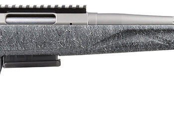 Ruger 46901 American II  Full Size 6.5 Creedmoor 3+1 20" Gun Metal Gray Cerakote Spiral Fluted Threaded Barrel & Alloy Steel Receiver w/Picatinny Rail, Gray Splatter Adj LOP Synthetic Stock