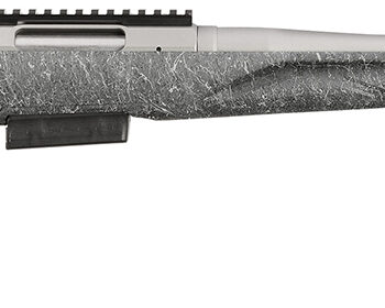 Ruger 46905 American II  Full Size 450 Bushmaster 3+1 20" Gun Metal Gray Cerakote Threaded Barrel & Alloy Steel Receiver w/Picatinny Rail, Gray Splatter Adj LOP Synthetic Stock