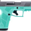 Taurus 1-GX2939C GX2 9mm Luger 13+1 3.37" Matte Stainless Steel Barrel, Matte Serrated Stainless Steel Slide, Cyan Polymer Frame w/Picatinny Rail, Polymer Grip 2 170128 2