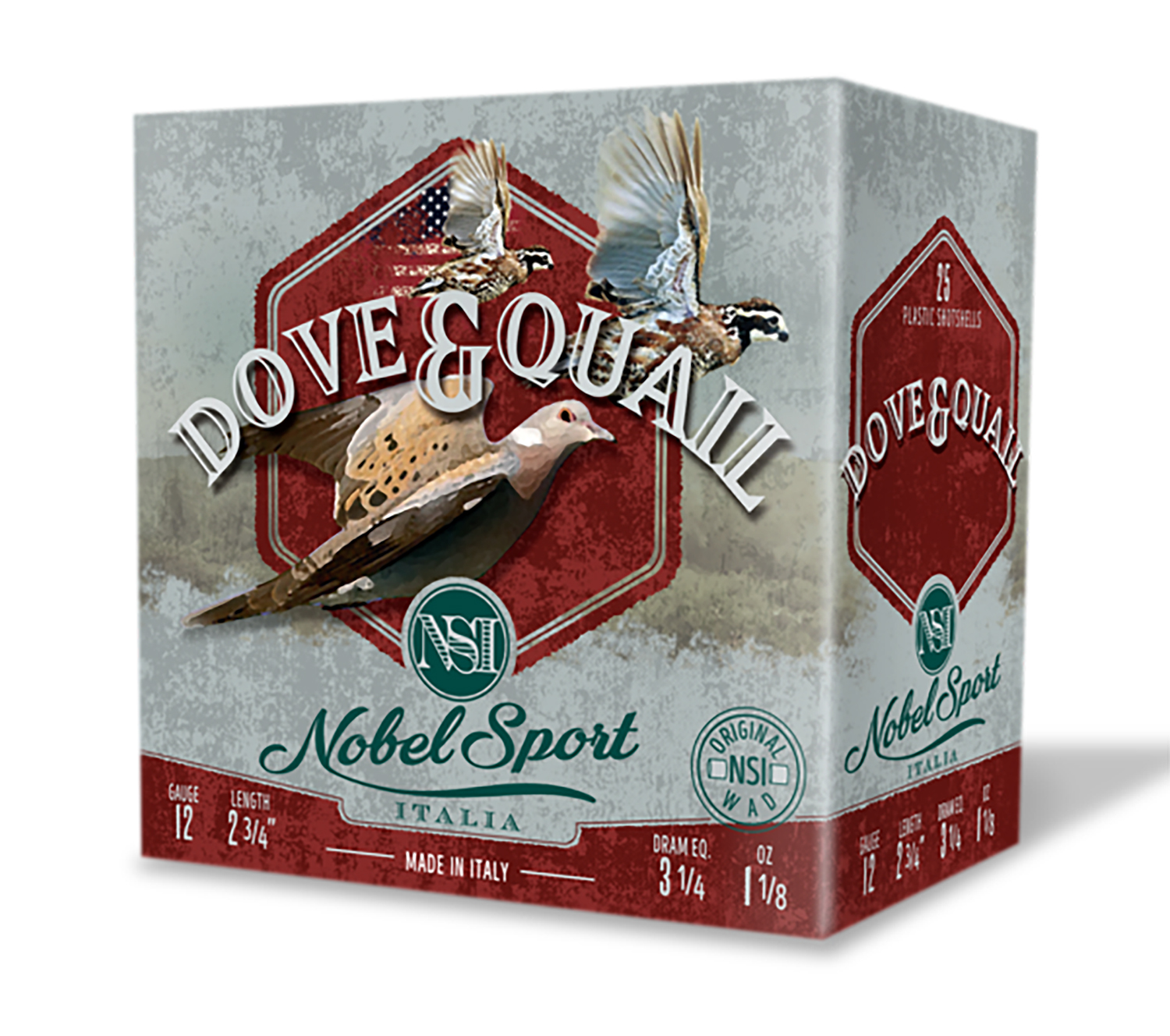 Nobel/Eurosports LLC ANSF126 Dove & Quail 12Gauge 2.75" 1 1/8oz 6Shot 250rds/Box 3 Nobel/Eurosports LLC ANSF126 Dove & Quail 12Gauge 2.75" 1 1/8oz 6Shot 250rds/Box