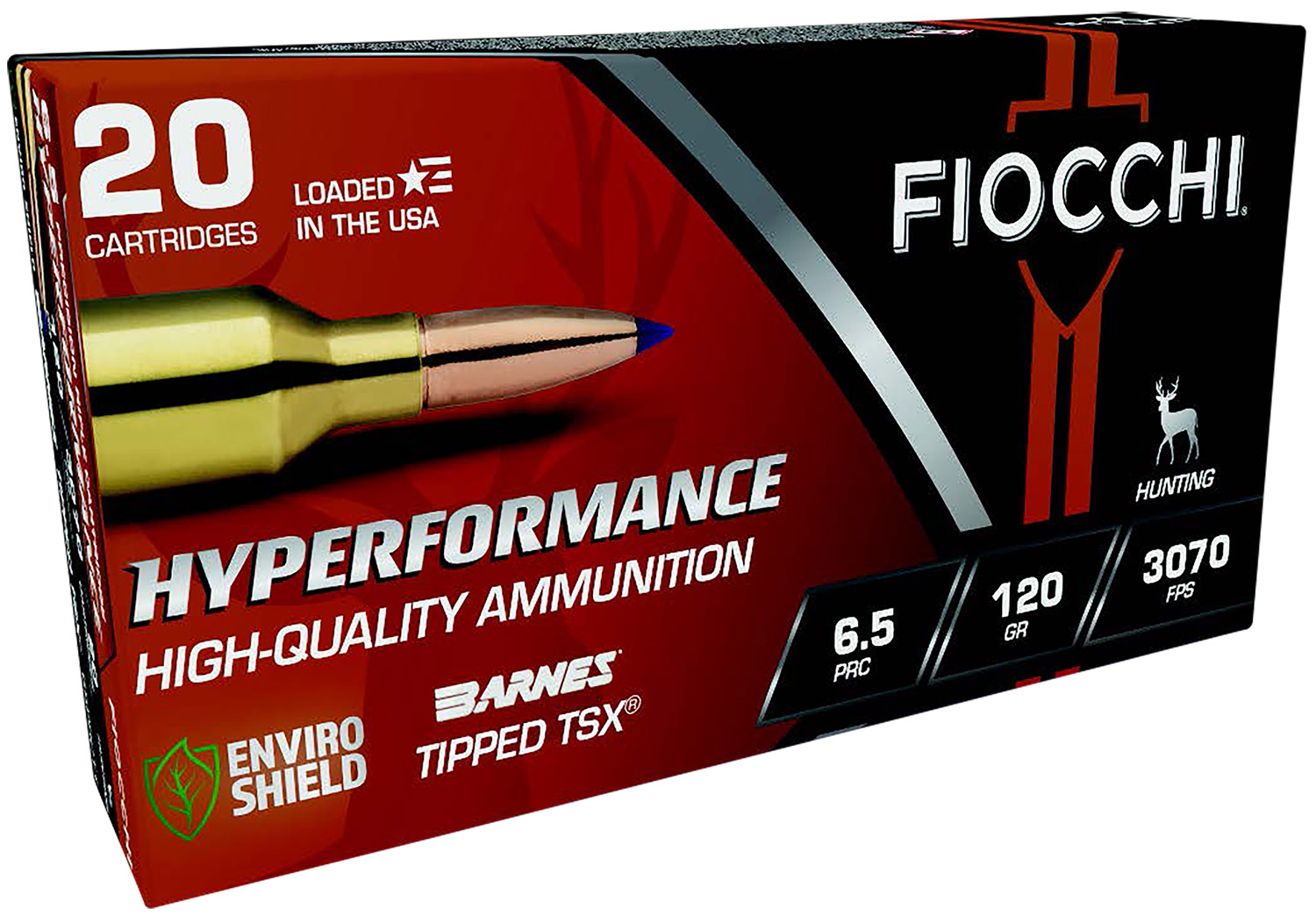 Fiocchi 65PRCTT Hyperformance 6.5PRC 120gr Barnes Tipped TSX 20 Per Box/10 Case 3 Fiocchi 65PRCTT Hyperformance 6.5PRC 120gr Barnes Tipped TSX 20 Per Box/10 Case