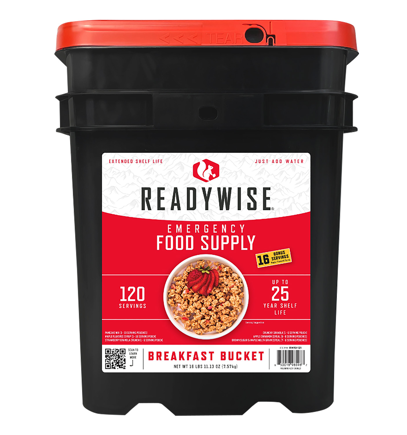Wise Foods RW10121 Emergency Supplies Breakfast Bucket 120 Servings 3 Wise Foods RW10121 Emergency Supplies Breakfast Bucket 120 Servings