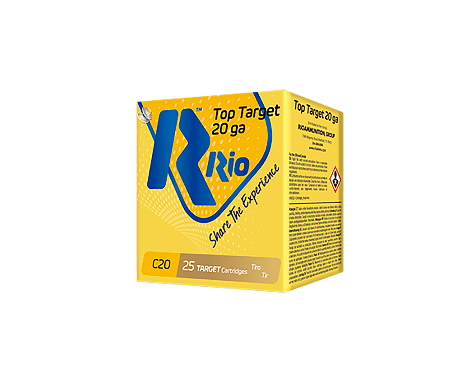 Rio Ammunition TT2075 Top Target 20Gauge 2.75" 7/8oz 7.5Shot 25 Per Box/10 Case 3 Rio Ammunition TT2075 Top Target 20Gauge 2.75" 7/8oz 7.5Shot 25 Per Box/10 Case