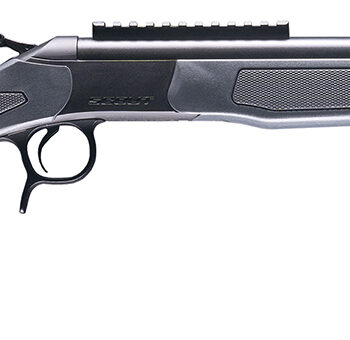 CVA CR4442 Scout  45-70 Gov 1rd 22" Blued Threaded Barrel, Blued Picatinny Rail Receiver, Stealth Gray Fixed Synthetic Stock