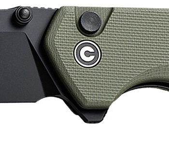 Civivi Knives C19059C-2 Brazen  3.46" Folding Plain Black D2 Steel Blade, OD Green Textured G10 Handle