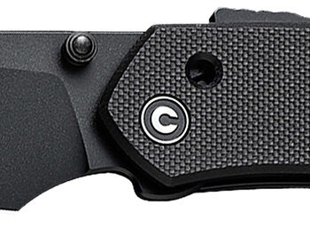 Civivi Knives C22036-1 Vision FG  3.54" Folding Tanto Plain Black Nitro-V Steel Blade, Black Textured G10 Handle