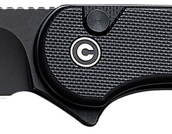 Civivi Knives C18062P-1 Elementum II  EDC 2.96" Folding Drop Point Plain Black Stonewashed Nitro-V Steel Blade, Black Textured G10 Handle