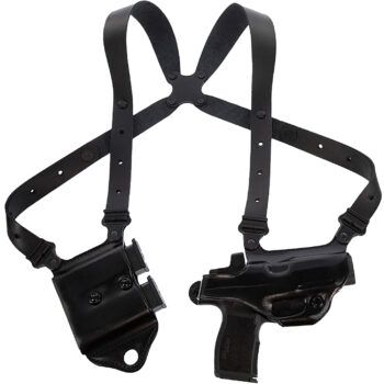 Galco MCII894RB Miami Classic II Shoulder System Shoulder Fits Chest Up To 56"/Sig P365 X Macro Black Steerhide  Right Hand