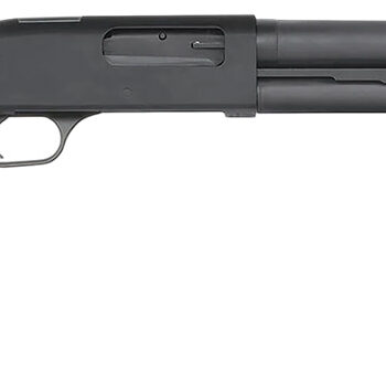 Mossberg 50799 590A1  12 Gauge Pump 3" 6+1 18.50" Black Parkerized Heavy Walled Barrel, M-LOK Forend, Black Parkerized Steel Drilled & Tapped Receiver, Fixed Black Synthetic Stock, Cylinder Bore Choke