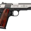Browning 051122492 1911 Black Label Medallion Pro 250 Full Size 380 ACP 10+1 4.25" Matte Stainless Barrel, Blackened w/Silver Polished Flats Stainless Steel Serrated Slide, Matte Black Polymer Frame w 2 191143