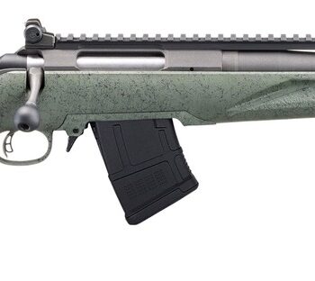 Ruger 46966 American II Scout 7.62x39mm 10+1 16.10" Cobalt Cerakote Threaded Barrel, Alloy Steel Receiver w/Scope Rail, Leaf Green Splatter Adj LOP Synthetic Stock