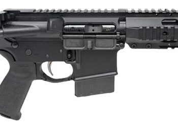 Dpms Panther Arms DP51655225433 Kitty Kat S9 338 ARC 8" Black Nitride Heavy Threaded Barrel, Black Hardcoat Anodize Aluminum Receiver w/Picatinny Rail, DPMS Quad Rail Handguard, Black Polymer SB Tacti