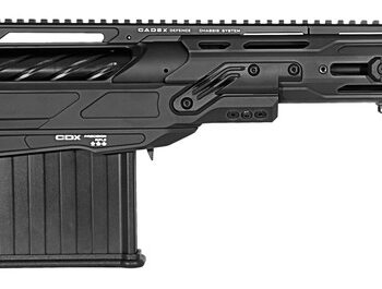 Cadex Inc CDX50DUAL50206BR20I2J5 CDX-50 Tremor 50 BMG 5+1 20.60" Black DLC Match Grade Threaded Barrel, Black DLC Aluminum Receiver w/Picatinny Rail, Adjustable Folding Black Stock, Black Polymer Grip