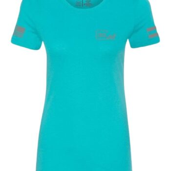 GLK AP96446 GLOCK GIRL FLAG TEE XL  TEAL