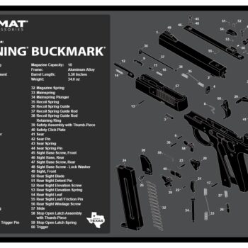 TEKMAT TEK-R17-BROWNING-BM  17X11 BRN BUCKMARK