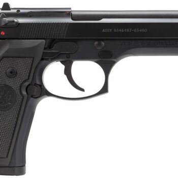 Beretta USA J92M9A0M M9  Full Size Frame 9mm Luger 15+1, 4.90" Steel Barrel, Black Bruniton Serrated Steel Slide & Aluminum Frame w/Beavertail, Ambidextrous