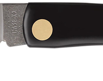 Case 00095 Sod Buster Jr. 2.80" Folding Skinner Plain Etched As-Ground Stainless Steel Blade Black Synthetic Handle