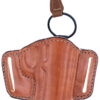 Bianchi 19256 105 Minimalist OWB Size 14 Tan Leather Belt Slide Compatible w/Sig P365/Glock 42/Bersa Thunder/S&W 1911 Belt Up to 1.75" Wide Right Hand 1 34707