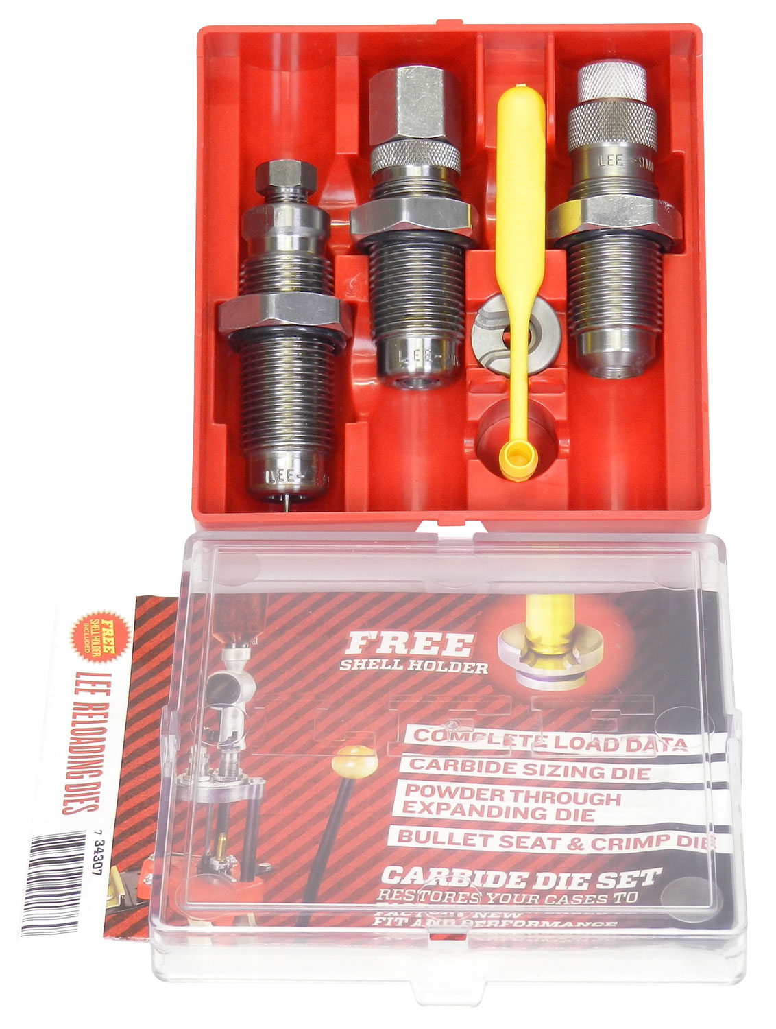 Lee Precision 90509 Carbide 3-Die Set 9mm Luger 3 Lee Precision 90509 Carbide 3-Die Set 9mm Luger