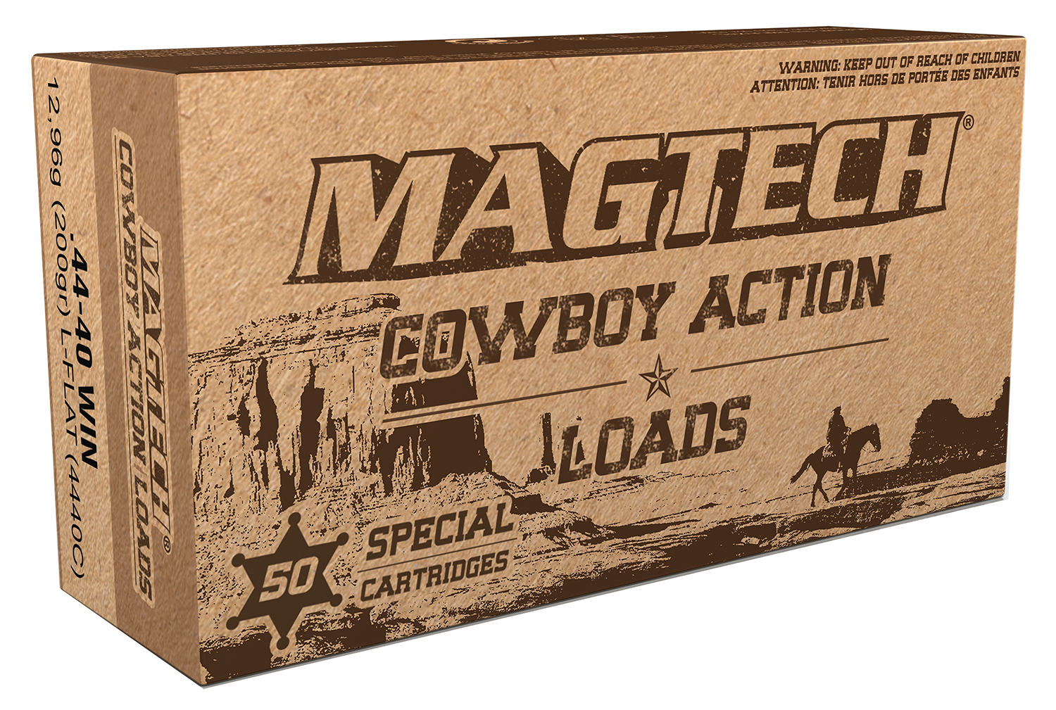 Magtech 4440C Cowboy Action 44-40Win 200gr Lead Flat Nose 50 Per Box/20 Case 3 Magtech 4440C Cowboy Action 44-40Win 200gr Lead Flat Nose 50 Per Box/20 Case