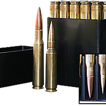 MTM Case-Gard BMG1040 Slip-Top Ammo Box  50 BMG Black Polypropylene 10rd