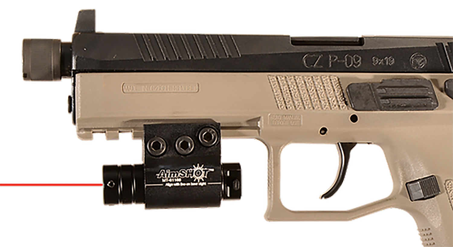 AimShot KT6132 Pistol Laser Red Matte Black 3 AimShot KT6132 Pistol Laser Red Matte Black