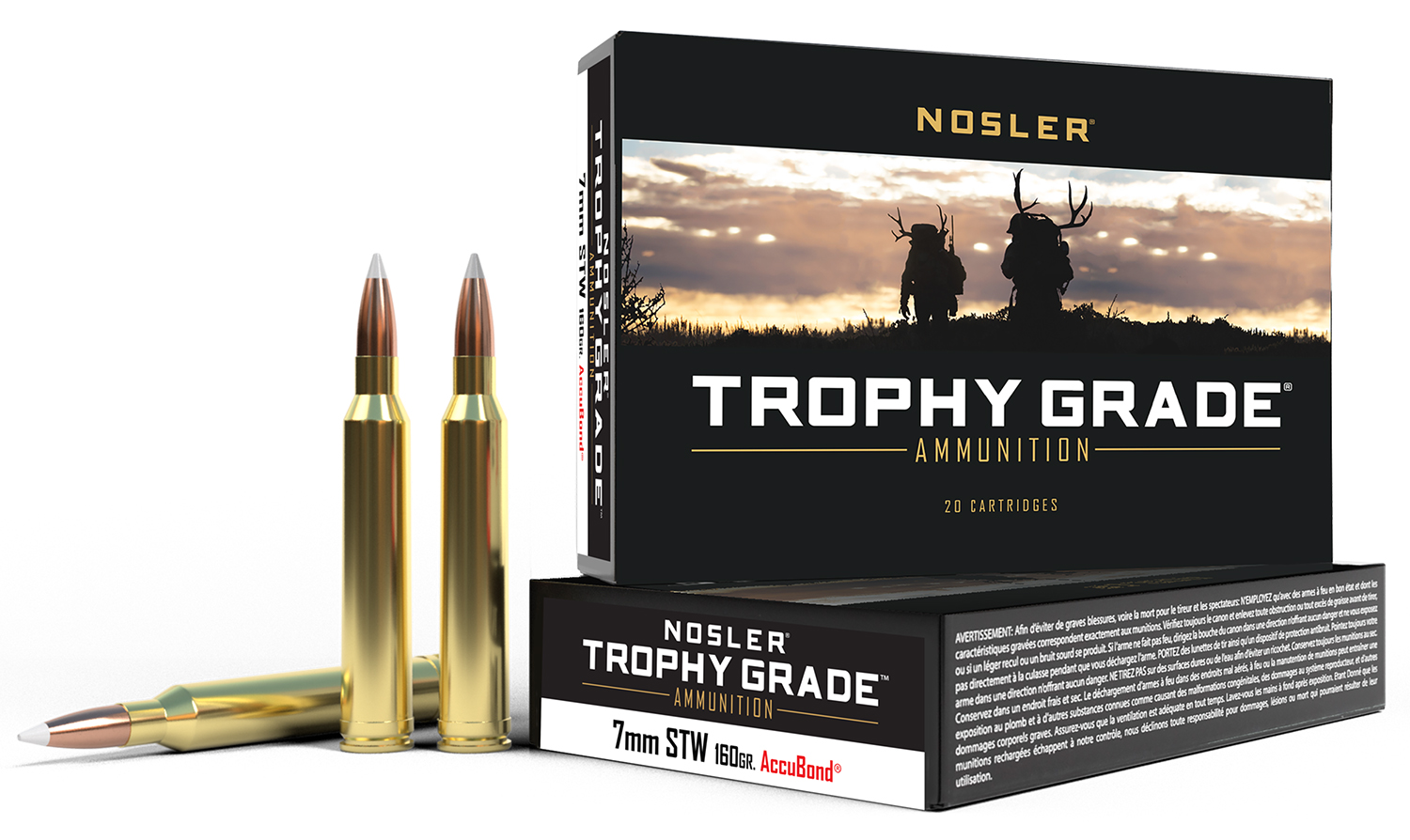 Nosler 60047 Trophy Grade 7mmSTW 160gr Nosler AccuBond 20 Per Box/10 Case 3 Nosler 60047 Trophy Grade 7mmSTW 160gr Nosler AccuBond 20 Per Box/10 Case